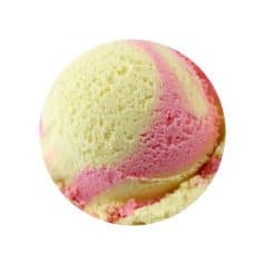 мороженое с фруктами клубника-банан